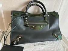 Balenciaga — Balenciaga Medium le City Moto - Trim — Handbag — resale