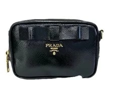 Prada — Authentic Prada Bow Detail Camera Crossbody — Handbag — resale