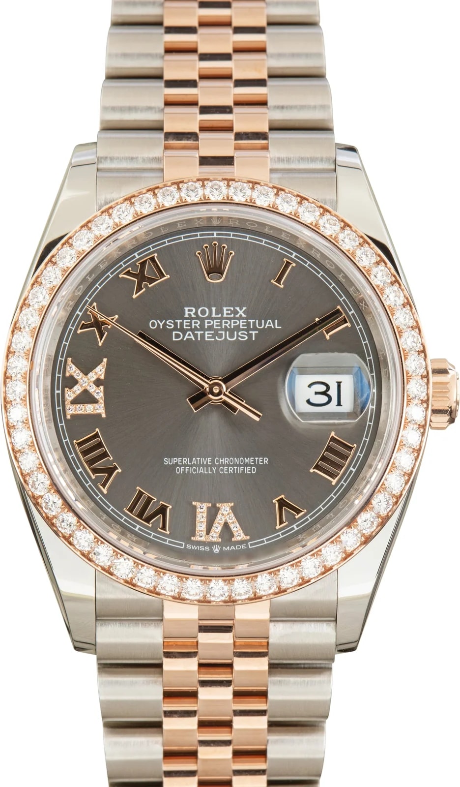 Rolex Datejust 36 Ref 126281 Slate Diamond Dial 2