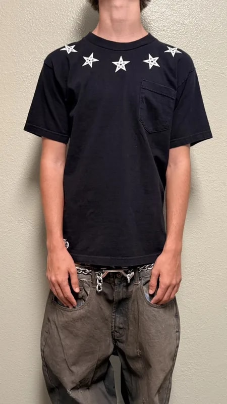 Chrome Hearts — Hearts Hollywood Stars Pocket T — streetwear — resale