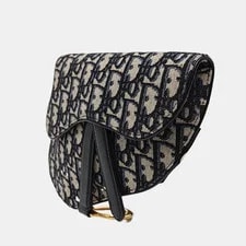 Dior Saddle Print Fabric Saddle - Excellent #IQSL6N 3