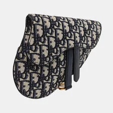 Dior Saddle Print Fabric Saddle - Excellent #IQSL6N 4