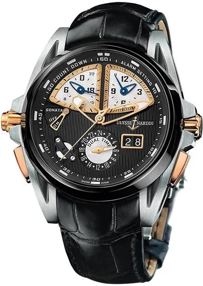 Worldofluxuryus — Ulysse Nardin Sonata Streamline Rose Gold, Titanium & Ceramic — Watch — resale
