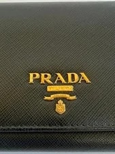 Prada Wallet Tri Fold Wallet 1MH176 From Japan 3