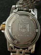 TAG Heuer WD1423-G-20 200m Quartz Blue Dial Silver Date Working 3