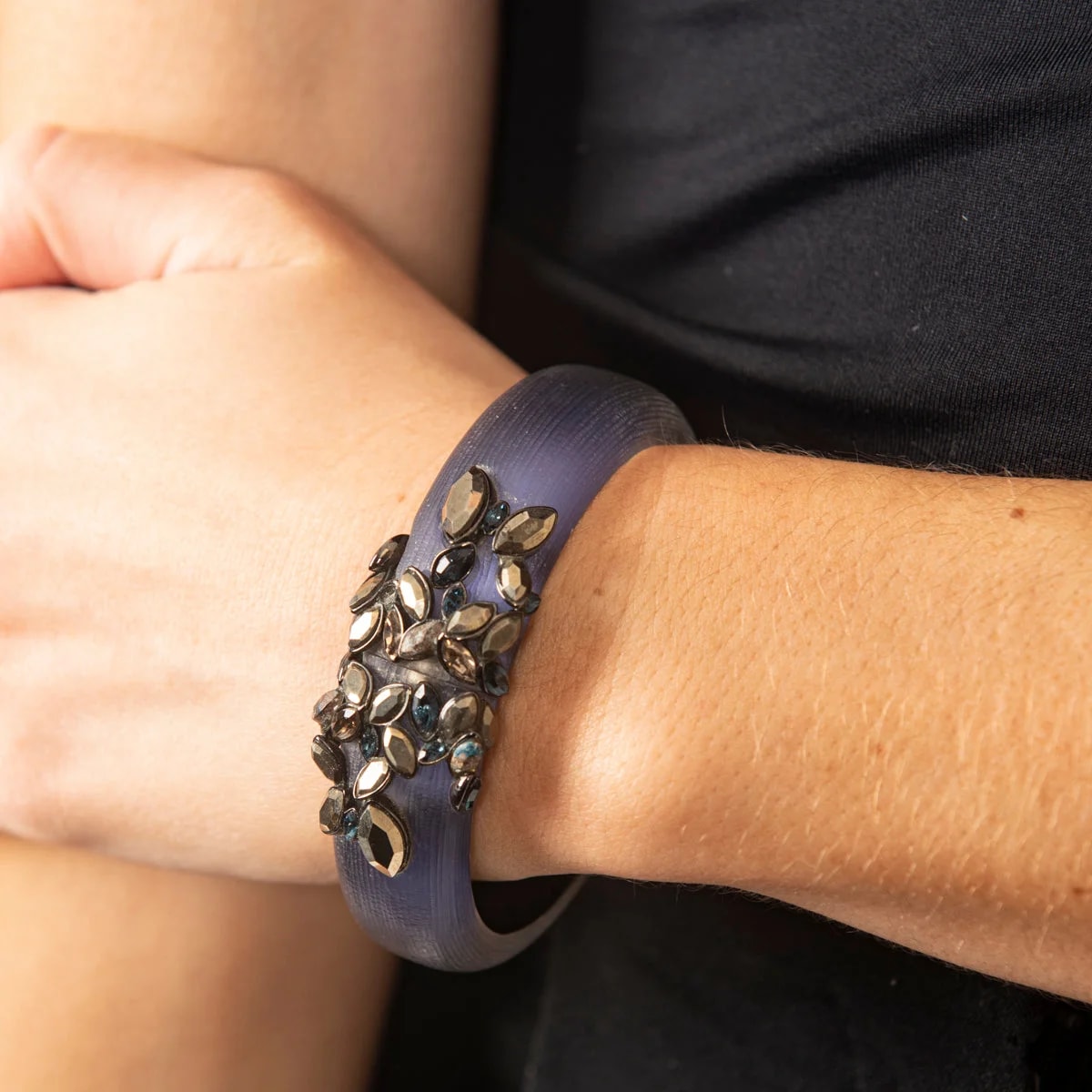 Alexis Bittar Lucite and Hinged Bangle 2