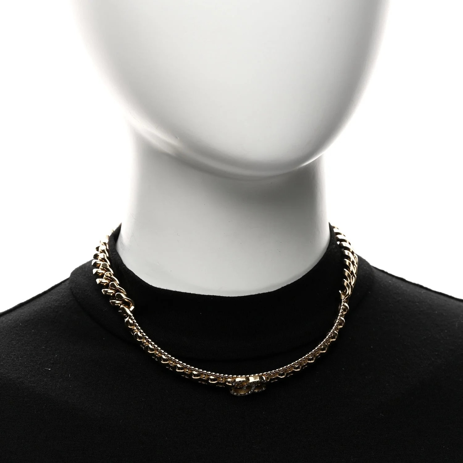 Metal Bead Chain Link CC Choker 2