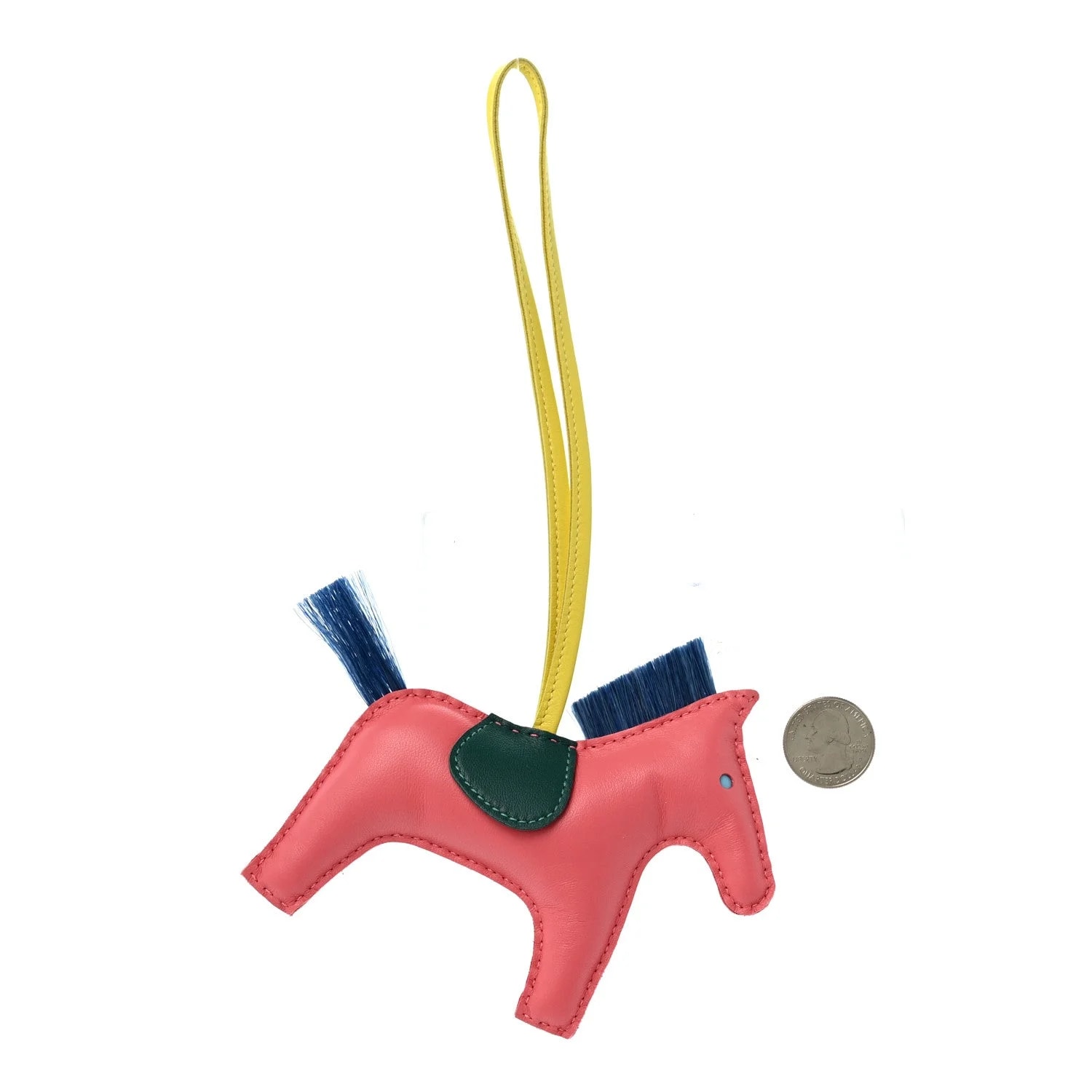 Milo Horse Hair Grigri Rodeo Horse Bag Charm Azalee Malachite 2