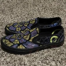 Vans X Disney the Nightmare Before Christmas Oogie Boogie Slip on Shoes M8 W9.5 3
