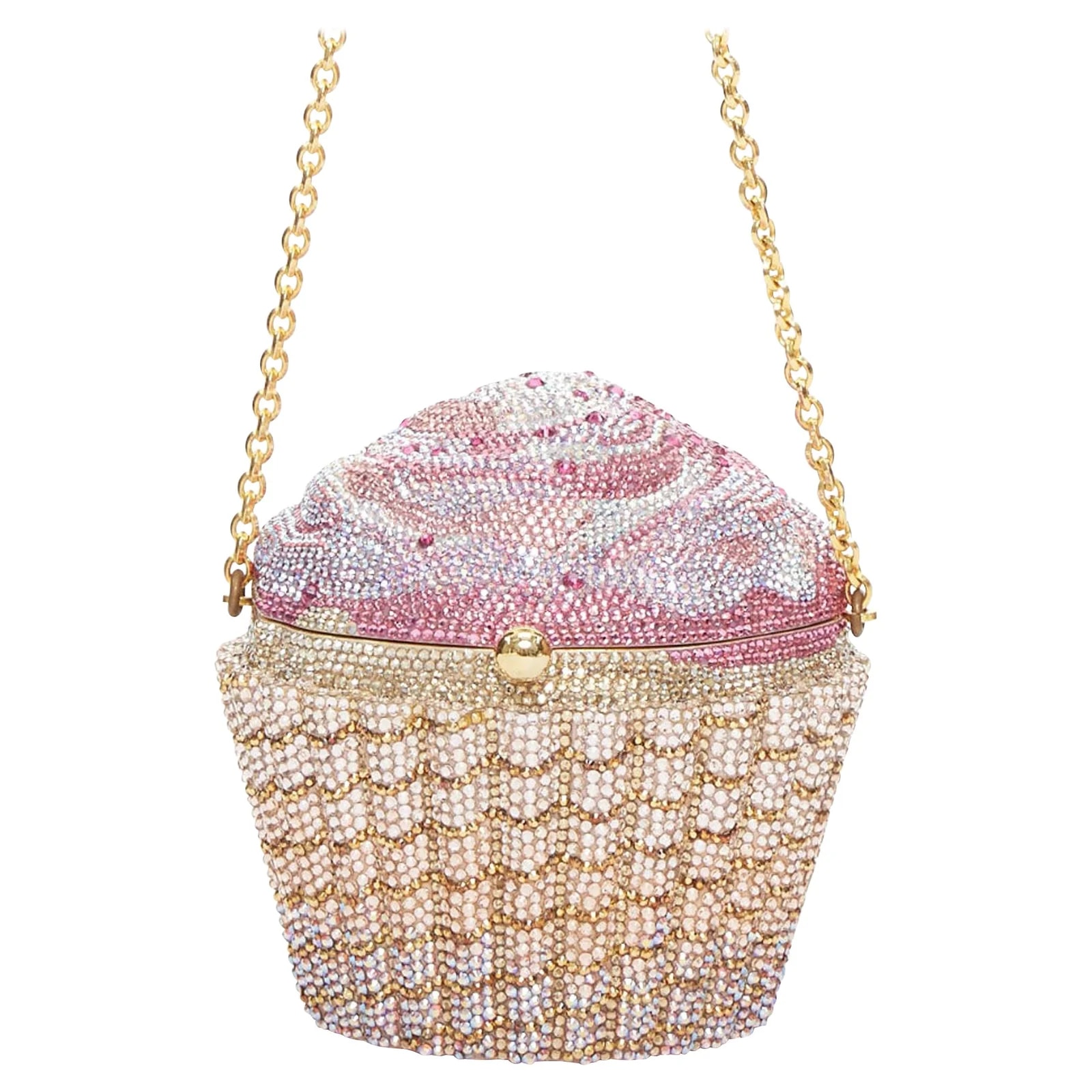 Judith Leiber — Judith Leiber Limited Edition Strawberry Cupcake Say Yes Minaudiere — Handbag — resale