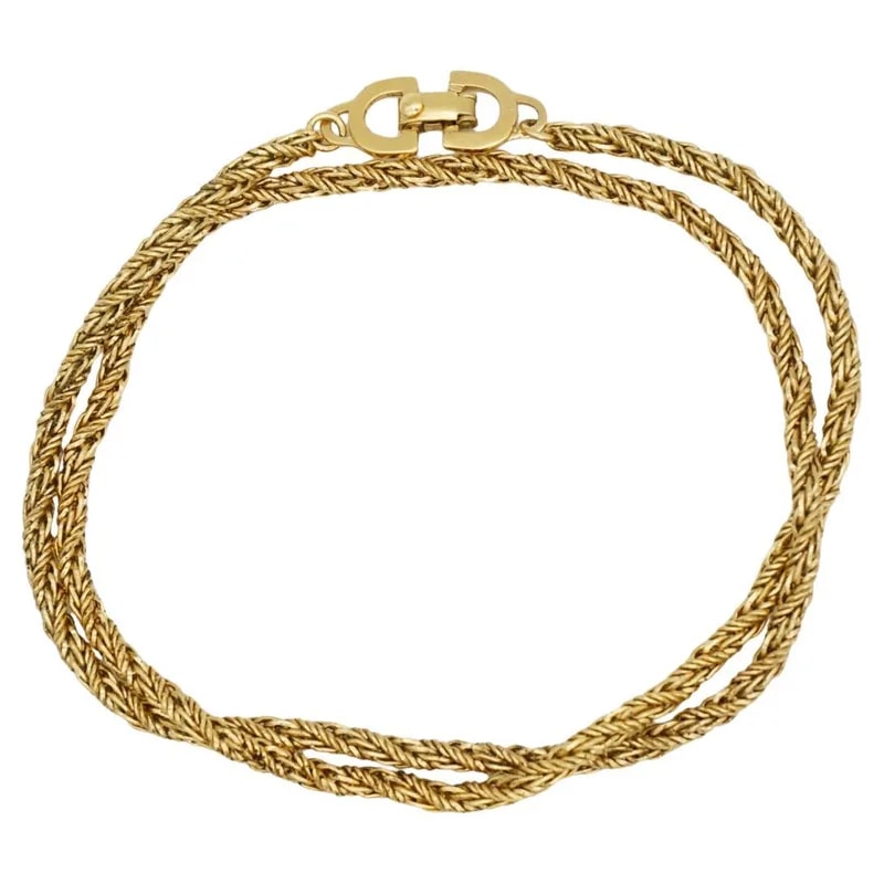 Dior — Christian Dior 1980s Long Twist Wheat Rope Versatile — Jewelry — resale
