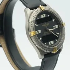 Breitling Aerospace Titan Quartz F556062 Top Condition BR607 Black 3