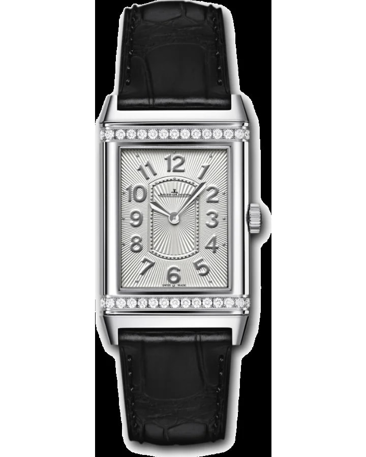 Worldofluxuryus — Jaeger-LeCoultre Grande Reverso Stainless Steel & Diamonds Ultra Thin Lady's — Watch — resale