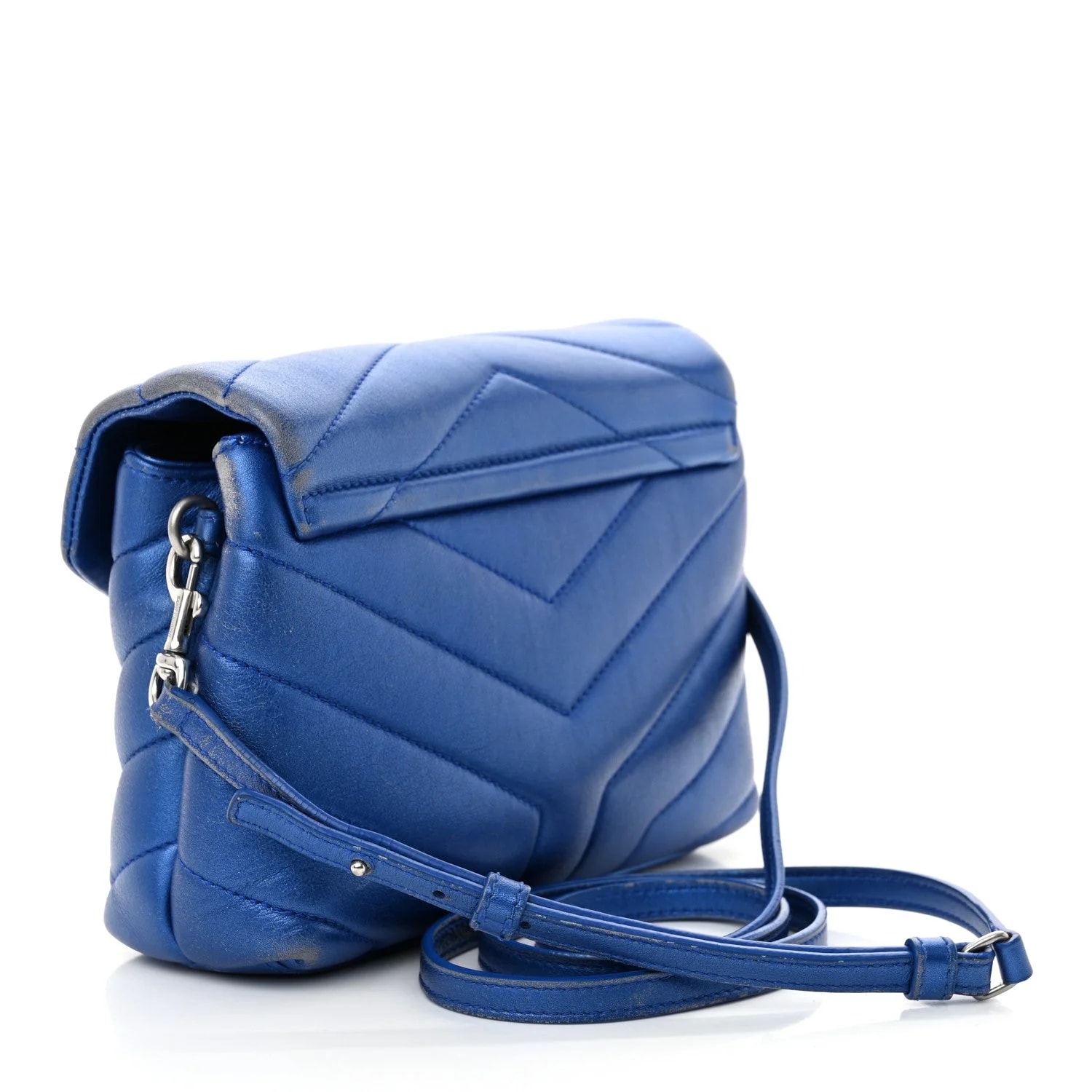 Metallic Y Toy Loulou Crossbody Royal 3