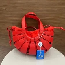Authentic Bottega Veneta Bright Cutout Shell Basket Top Handle 2