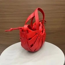 Authentic Bottega Veneta Bright Cutout Shell Basket Top Handle 3