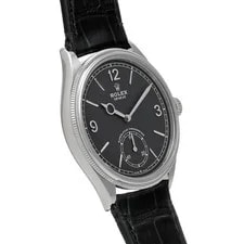 Rolex 1908 52509 39mm White Gold Black #WW476 3