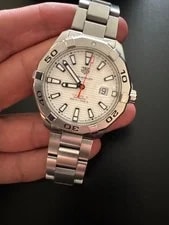 TAG Heuer — TAG Heuer Aquaracer WAY2013.BA0927 Automatic 43mm White Dial Steel — Box & Paper — Watch — resale