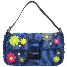 Fendi — Fendi Felt Patchwork Baguette 3686/26424/099 135260 — Handbag — resale