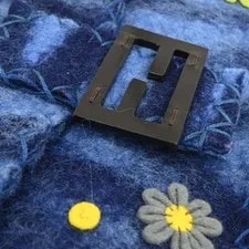 Fendi Felt Patchwork Baguette 3686/26424/099 135260 4