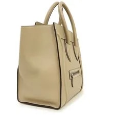 Celine Luggage Shopper Drummed Dune Antique Silv 4