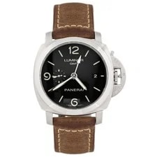 Panerai — Panerai Luminor 1950 3 Days GMT Stainless Steel Black 44mm Pam00320 Full Set — Watch — resale