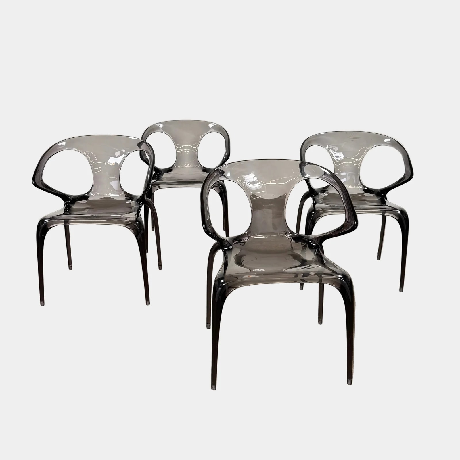 Roche Bobois — Roche Bobois Ava Transparent Chair (Set of 4) — Furniture — resale