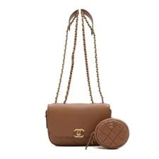 Chanel — Chanel Calf CC Logo Flap Coin With Chain 152315150 — Handbag — resale