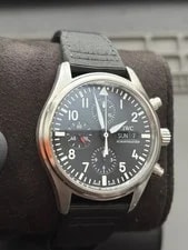 IWC Pilot Chronograph IW371701 Stainless Steel 42mm Black Dial 4