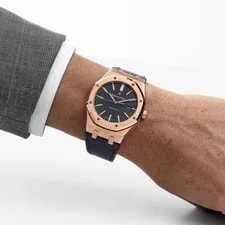 Audemars Piguet Royal Oak 15400OR.OO.D002CR.01 Rose Gold Black Dial (2017) 2