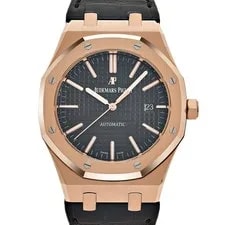 Audemars Piguet Royal Oak 15400OR.OO.D002CR.01 Rose Gold Black Dial (2017) 4