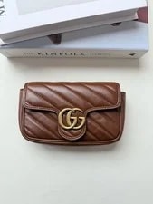 Gucci GG Marmont Diagonal Mini Good Auth 2