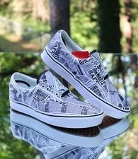 Vans X Harry Potter Daily Prophet Newspaper ’s Size 9.5 Custom VN0A3WM9V9T 4