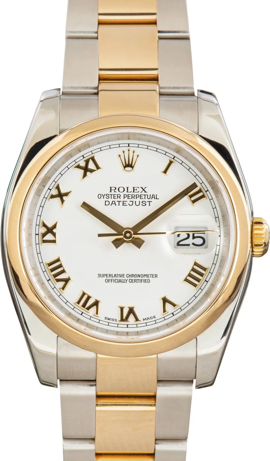 Rolex Datejust 36 White Roman Dial Ref 116203 2