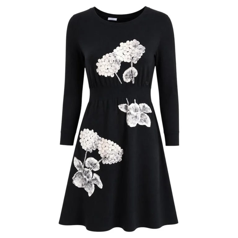 Chanel, Karl Lagerfeld for Chanel — Chanel Floral Applique Dress — Clothing — resale