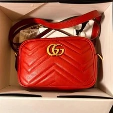 Gucci — Gucci GG Marmont Mini Authentic Near — Handbag — resale
