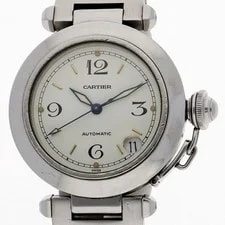 Cartier — Cartier W31015M7 Pasha C White Dial Automatic Stainless Steel ’s — Watch — resale