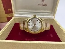 Gold Tudor Oyster Prince Automatic - Full Set Rolex Bracelet 2