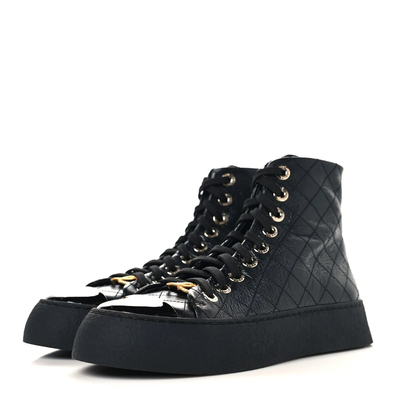 Crumpled Cap Toe CC Stitched High Top 37.5 4