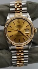 Rolex — Rolex Datejust - 16233 - 36mm - Champagne Dial - Jubilee - 1991 - Only — Watch — resale