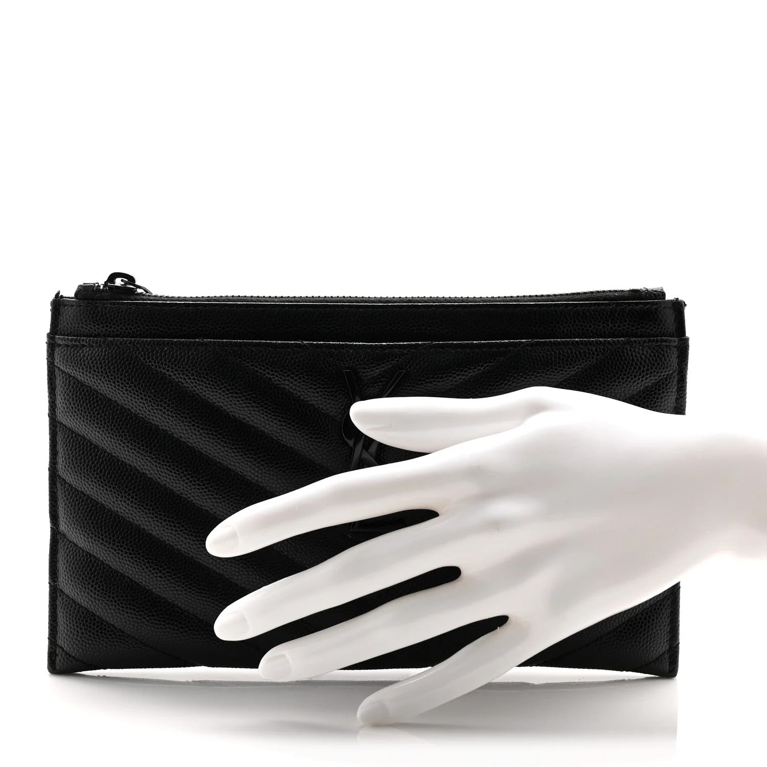 Grain de Poudre Chevron Monochrome Bill Pouch 2
