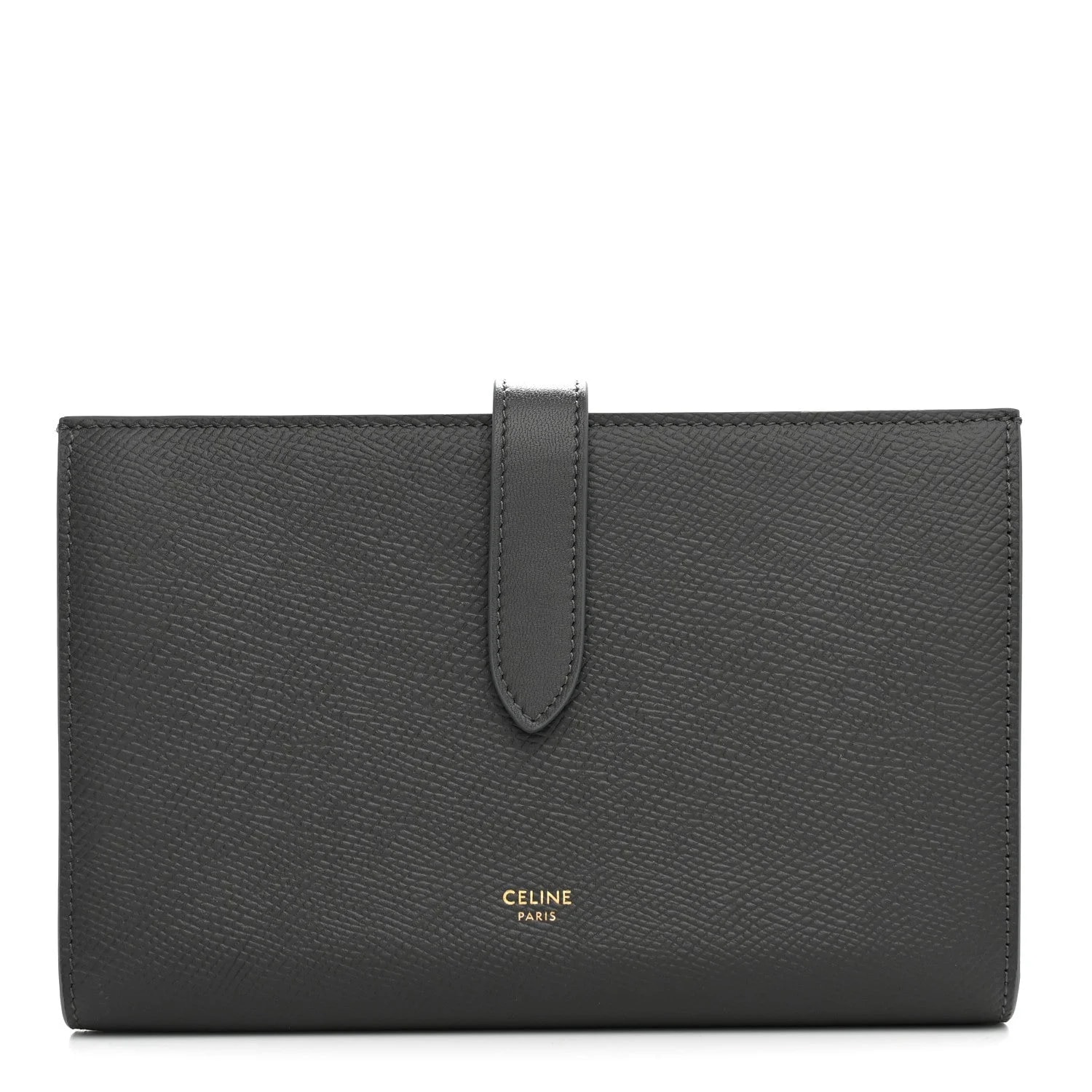 Celine — Grained Large Multifunction Strap Wallet Medium — Accessory — resale