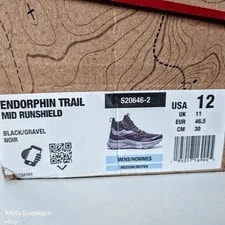 Saucony US 12 Retro Run Shield Outdoor Endorphin Trail Mid New 2