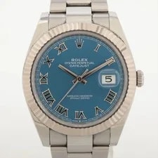 Rolex — Rolex Datejust 41 126334 Ss×wg SS AT Azzurro Blue Dial 2 Extra Links — Watch — resale
