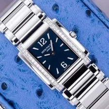 Patek Philippe Twenty 4 Blue Sunburst Manchette Diamond 4910/1200A-001 3
