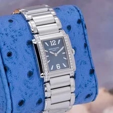 Patek Philippe Twenty 4 Blue Sunburst Manchette Diamond 4910/1200A-001 4