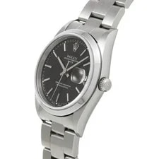 Rolex Oyster Perpetual Date 15200 34mm Stainless Steel Black #WW2019 2