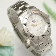 Tag Heuer — Tag Heuer Aquaracer WAB1111 Quartz Silver Dial 300m Date Stainless Steel — Watch — resale