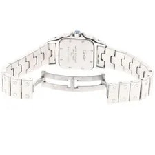 Cartier Santos Galbe SM W20017D6 24mm SS Beige #C12287 3