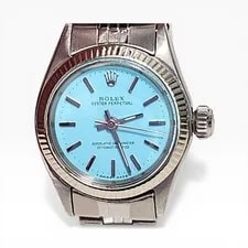 Rolex — Rolex Datejust 26 Mm Steel Blue Turquoise Diamond Dial Jubilee 6517 — Watch — resale